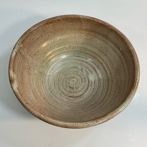 Handmade ceramic brown casserole dish